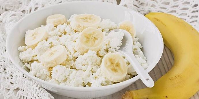 свјежи сир са бананом за губитак тежине